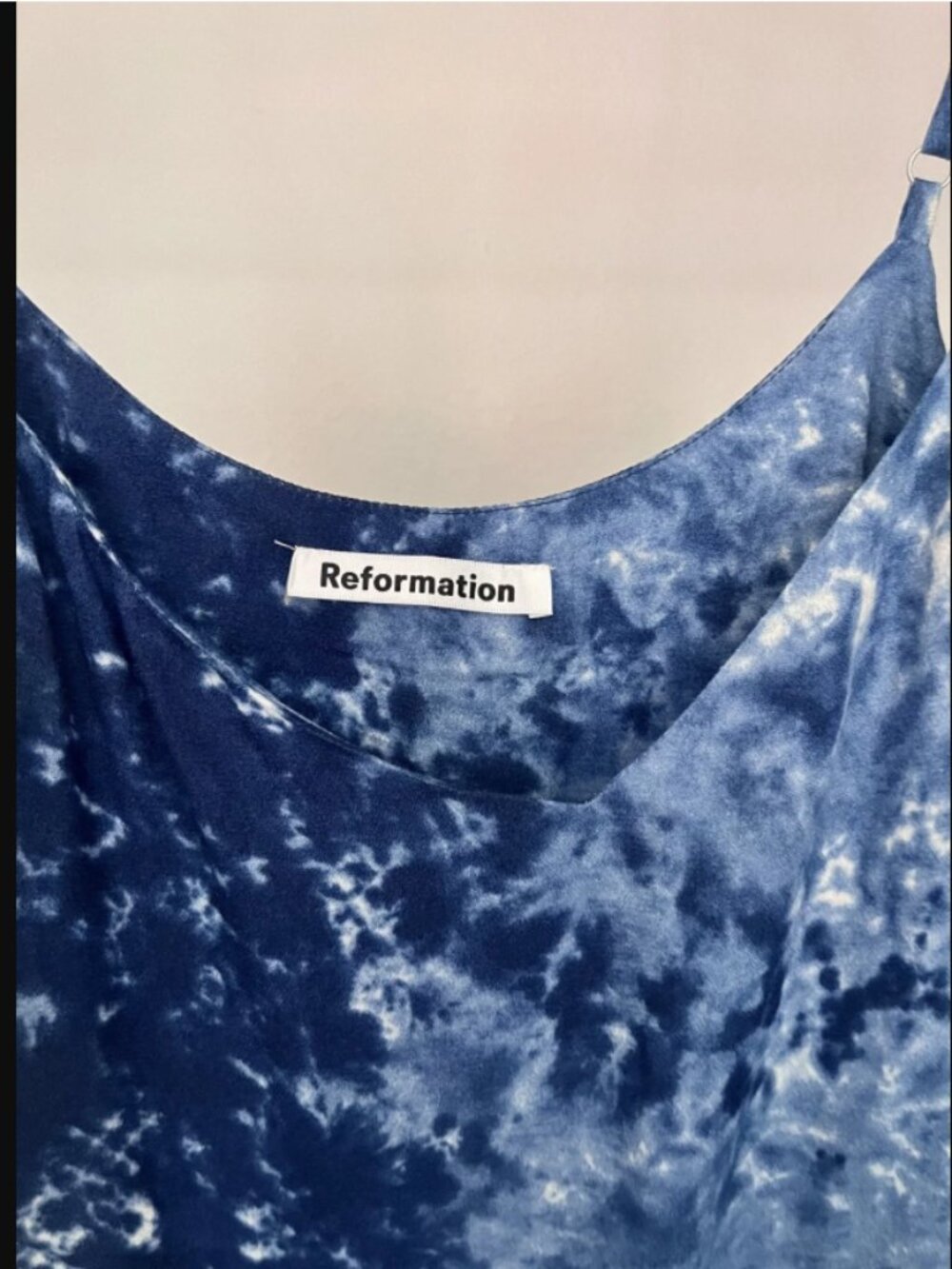 Reformation Blue Piscine Tie Dye Seville Mini Dress Dress - Picture 9 of 10